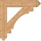 Ekena Millwork Merced Arts & Crafts Smooth Bracket, Western Red Cedar, 5 1/2"W x 34"D x 34"H BKT06X34X34MRC03SWR - alternate 2